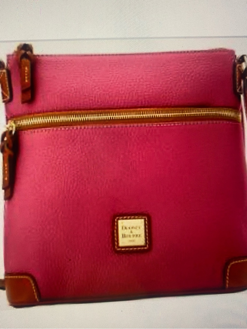 Dooney & Bourke Hot Pink Crossbody with Gold Hardware